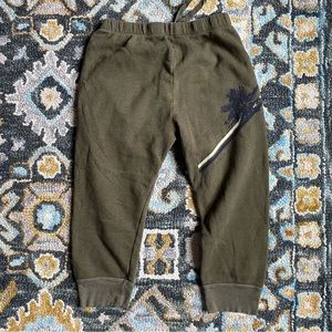 ATF All Things Fabulous Green Cropped Joggers Sweatpants Size Small